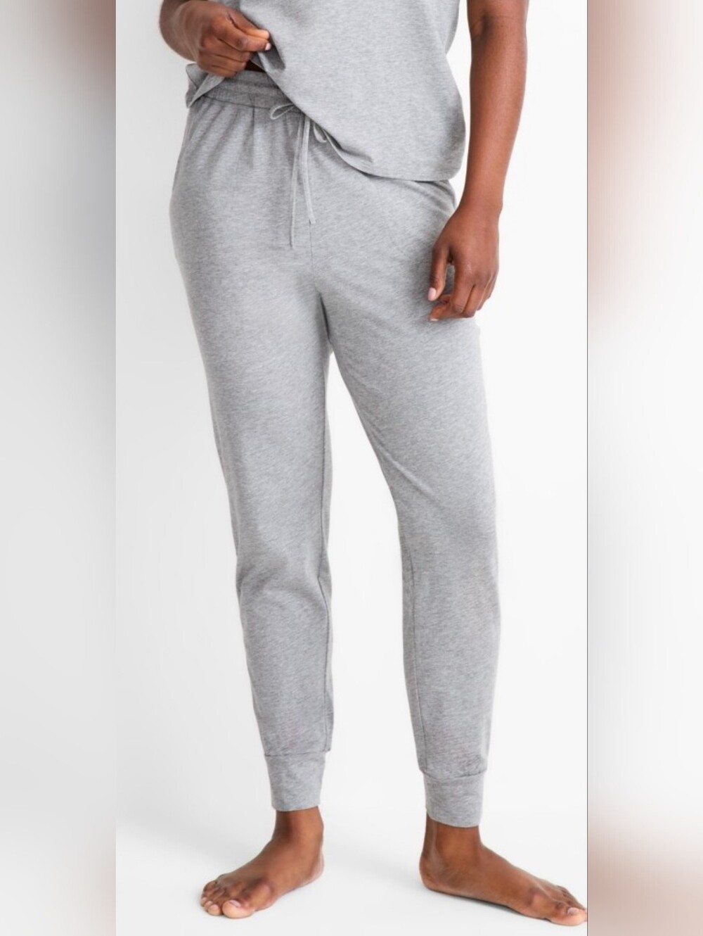 State of Day Women's Jogger Pajama Pants Pewter Grey